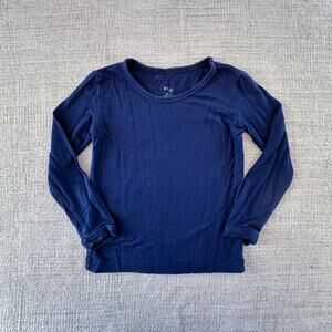 Kyte Baby Navy Blue Long Sleeve Bamboo Tee GUC 18-24mo